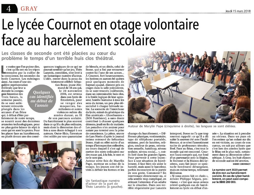 Article Presse Le 20 Novembre